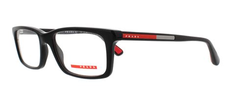 prada black grey eyeglasses